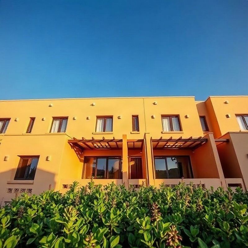Modern Nakuru townhouse exterior in midday light